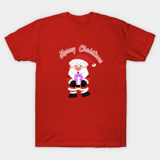 Merry christmas and Cute Santa Claus. T-Shirt